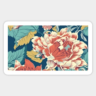 Colorful Flower Pattern V11 Sticker